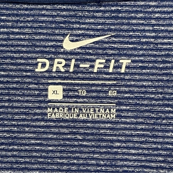Nike Dri-Fit Polo Men’s XL Blue Striped - Picture 10 of 10